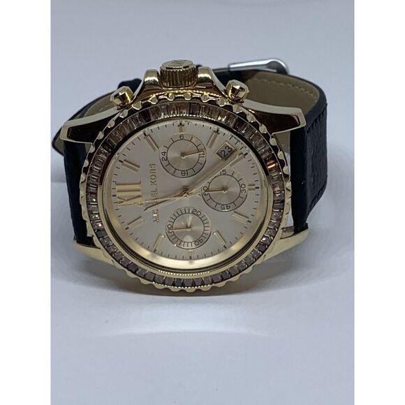 Michael Kors MK5874 Women's Leather Analog Dial Quartz Genuine Watch Watch BP612 - Picture 6 of 11